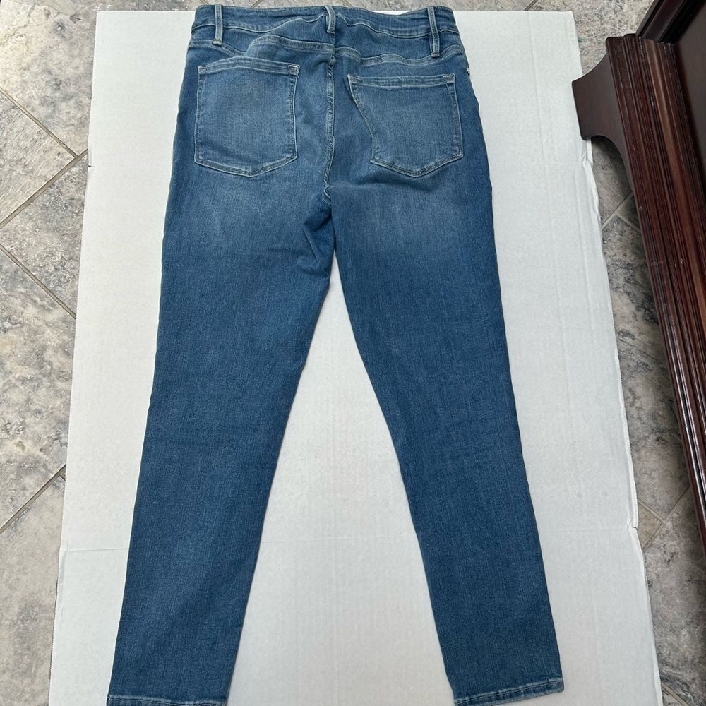 FRAME‎ Denim Le Jeanne Skinny Crop Sapphire Color Jeans size 2 - Picture 6 of 6